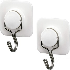 レック(LEC) 自在 フック 粘着 テープ 4.5x2.5x6cm ‎ H-097 2個入り