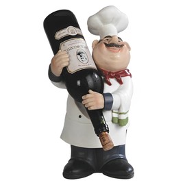 ICE ARMOR 14" H Chef Wine Rack Bottle Holder Dining Room Figurine Statue Sculpture Ornament Decoration Home/Room Decor Ideas
