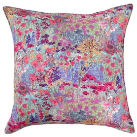 DDintex Floret LONDON Cushion Cover Alice's Garden Turquoise 45x45cm [With Liberty Print]