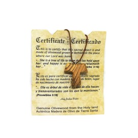Olive Wood Pendant - Christian Tau Tao Cross Franciscan Design HJW by HolyRoses