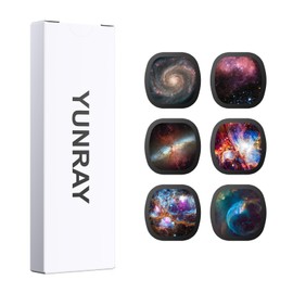 YUNRAY Galaxy Projector Disc Set, 6 Ultra HD Slides for Realistic Starry Sky & Nebula Projection, Compatible with Galaxy Projector Pro and Slot-Type Models (SKE-TKQ01 & BL-DQY02) (Nebula 1)