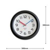 Elcomune WCL-022 Bauhaus GENE WALL CLOCK Bayer Wall Clock, Black