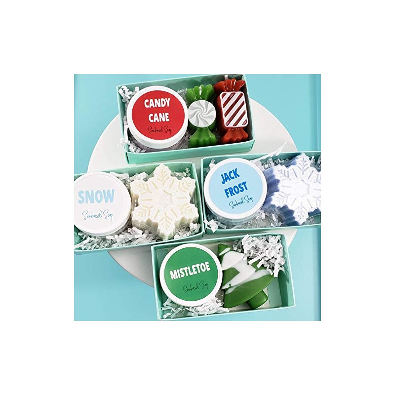 Christmas Candy Cane Soap Spa Box. Secret Santa Small Gift