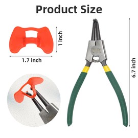 DoubleWood Pinless Peepers for Chickens, 81 Pcs Anti-Pecking Goggles with Pliers, Chicken Blinders and Plier Tool, Chicken Glasses Pheasant Poultry Blinders Spectacles