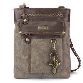 CHALA GEMINI Crossbody Canvas Gift Messenger Bag Stone Gray - Cross