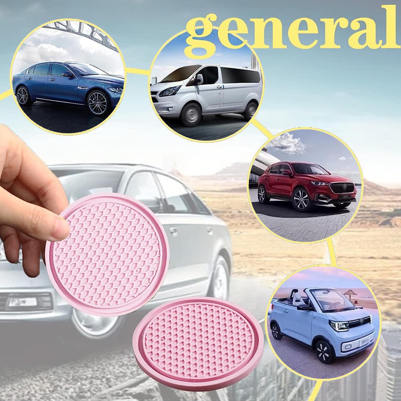 gunhunt 4-Piece Honeycomb Waterproof Fixed Tea Coaster, 2.75In PVC Anti-Slip