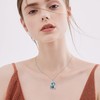 AXELUNA Frog Urn Necklace for Ashes Sterling Silver Abalone Shell
