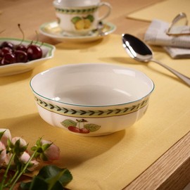 Villeroy und Boch French Garden Fleurence Dessertschälchen, 15 cm, Premium Porzellan, Weiß/Bunt