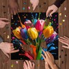Gradient Tulips 1000 Piece Puzzle for Adults, PICKFORU Coloful Flowers