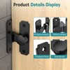 StickNGo Heavy Duty 90 Degree Barn Door Lock, 304 Stainless
