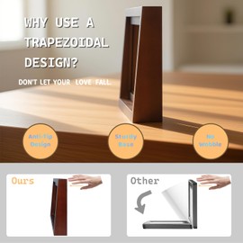 Flintspxxk Upgraded Trapezoidal Rotating Pet Photo Frame,Pet Memorial Sympathy Gifts for Loss of Dog & Cat,Display Two 4x6 Photos,Dog in Heaven Memorial,Pet Memorial Photo Frame