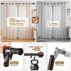 KAMANINA Curtain Rods for Windows 48 to 84 Inch, Antique