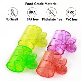 4 Pack Colorful Toothbrush Head Covers - Portable & Durable Brush Pod Cases with Protective Caps, Ideal for Travel, Camping, Bathroom, School, Easy to Distinguish (Red, Yellow, Green, Purple)