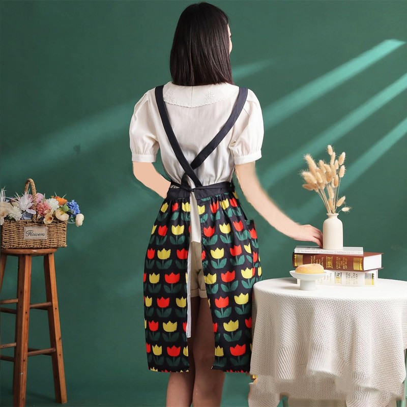 CHAILIQIANGG Waterful Gezi Apron, black