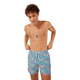 Chubbies Men’s Swim Trunks, Stretch Swimming Board Shorts, 5.5” Inseam, The Tropical Bunches, Medium
