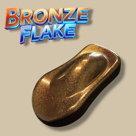 LiME LiNE Bronze Metal Flake Automotive Basecoat- No Reducer Needed, Ready to Spray (1 Gallon)