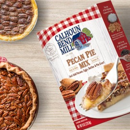 Calhoun Bend Mill Pecan Pie Mix - Sweet, Rich, Gooey filling for Classic Pecan Pie - Easy, Versatile Dessert - Just add Pecans, Eggs, Butter & Pie Crust - 8 oz (Pack of 2)
