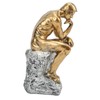 Thinker Statue Retro Style Energetic Lines Stable Nonslip Durable Resin