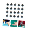 Mipcase 50pcs Leather Pool Cue Tips Screw Billiard Cue Tips