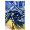 GFM® Sommerschal aus Seidenmischgewebe-(Van Gogh - The Church At Auvers)-(EXC)(FS-VSLK-SC-3461-A)
