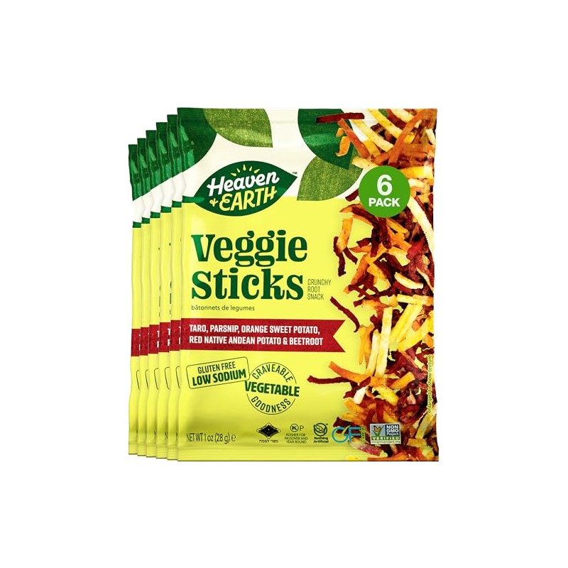Heaven & Earth Root Veggie Sticks, 1oz (6 Pack) |