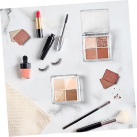 Baluue 2pcs Transparent Diy Empty Eyeshadow for Women Makeup Storage Dishes for Custom Eye Color Combinations