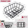 Bike Basket Rear, Bicycle Baskets for Adult Bikes, Ebike Basket