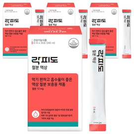 Rockfido genuine iron liquid 30 packets, 240ml, 4 pcs / 락피도 정품 철분 액상 30포, 240ml, 4개