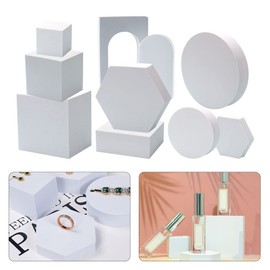 QOTSTEOS Photography Background Prop, 10pcs/set Photography Background Prop Jewelry Display Shooting Geometric Cube