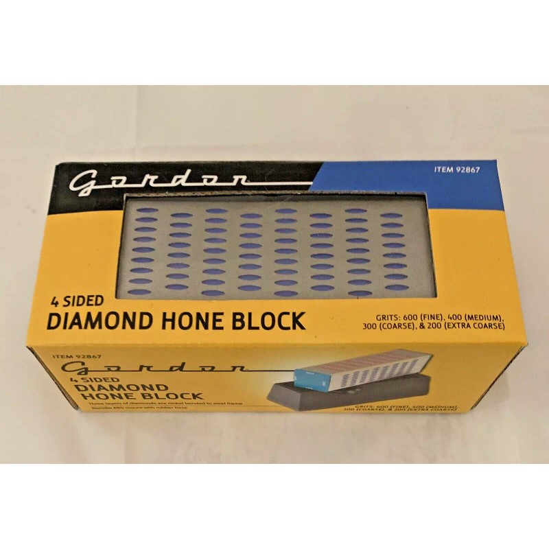 Gordon NEW GORDON DIAMOND HONE BLOCK STONE KNIFE SHARPENER WET
