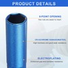 HARFINGTON 5pcs Nut Driver 10mm Hex Drive Socket CR-V Steel