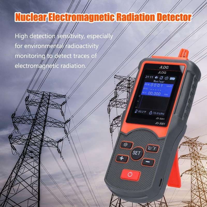 Nuclear Radiation Detector Dosimeter Professional Geiger Counter Radiation Detector Portable