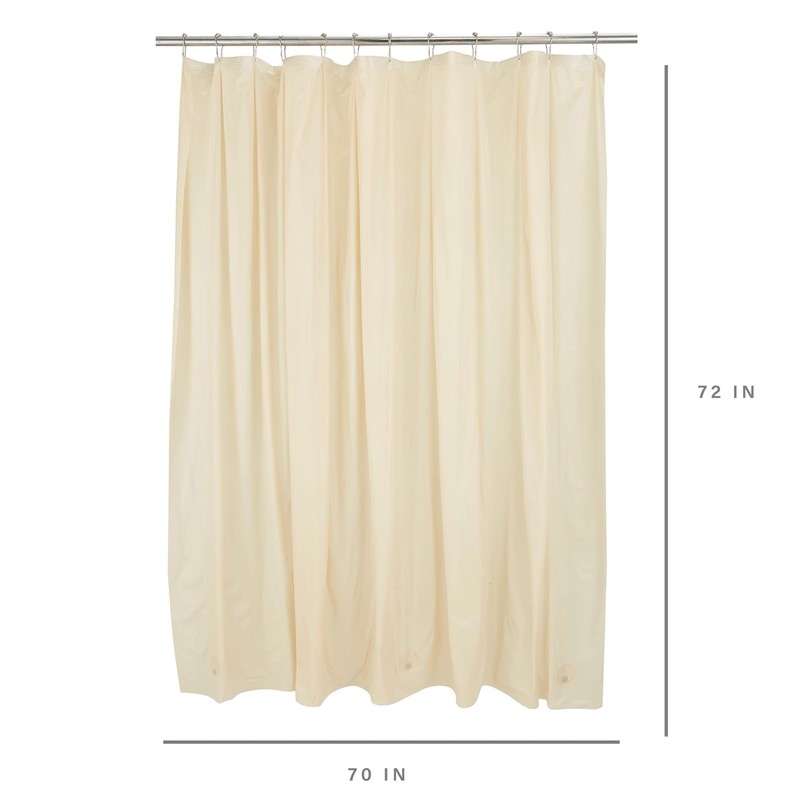 Bath Bliss PVC Standard Shower Curtain Liner | 3G |