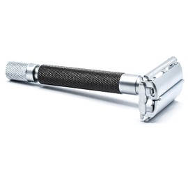 Parker 74R - Maquinilla de afeitar de doble filo con 5 cuchillas Parker Platino, para primavera de 2021 (gris grafito)