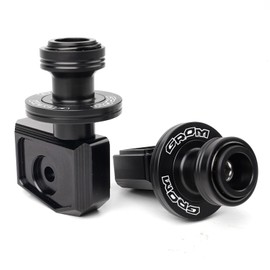 ZEXDDI Compatible With Grom 125 2025 MSX 125 MSX125 2013-2023 2024 2025 Grom Accessories CNC Motorcycle Swingarm Spools Sliders Rear Wheel Axle Stand Screws Adapter (Black)
