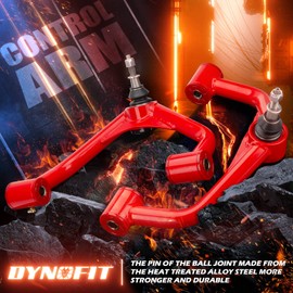 dynofit 2-4" Upper Control Arms Compatible with 2011-2019 Chevy Silverado 2500HD 3500HD, Front Extended Upper Control Arms for GMC Sierra 2500HD 3500HD, Suspension Kit Tubular Control Arms,Set of 2Pcs