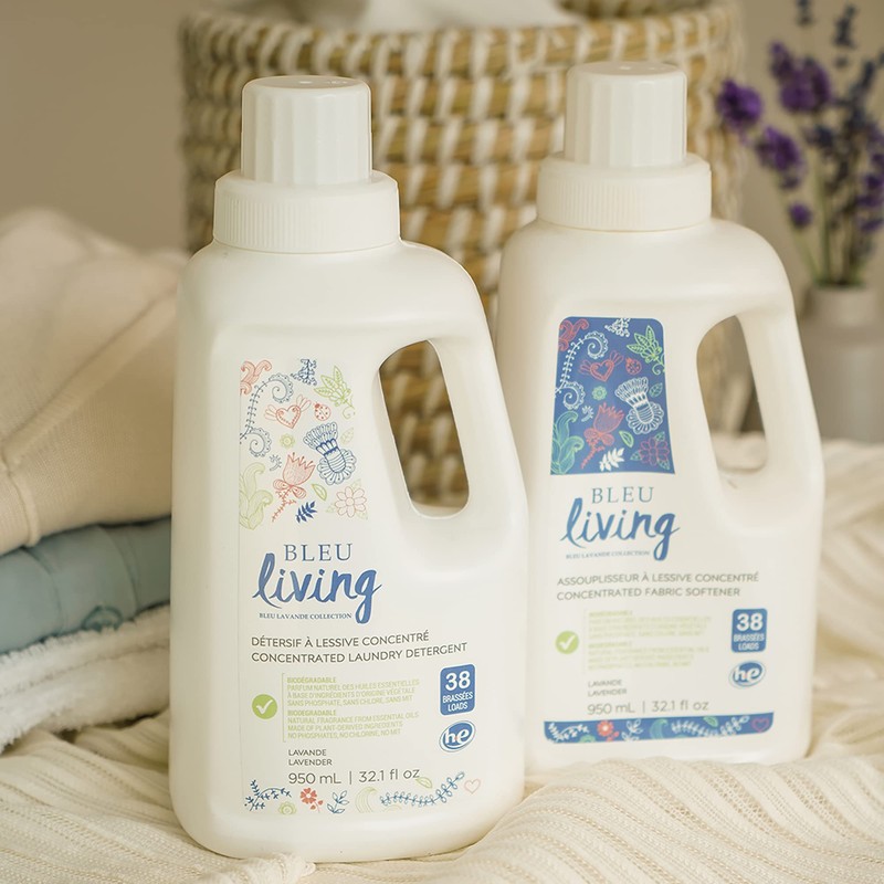 Bleu Lavande - 3 Pack Natural Liquid Laundry Detergent -