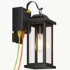 Roravilila Dusk to Dawn Outdoor Lighting with GFCI Outlet, 17