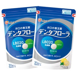 フジッコ デンタフローラ（1袋31粒入り/約1ヶ月分）2袋セット L8020乳酸菌 口内ケア 口内環境 ナタマメ キシリトール お口のねばつき すっきり タブレット