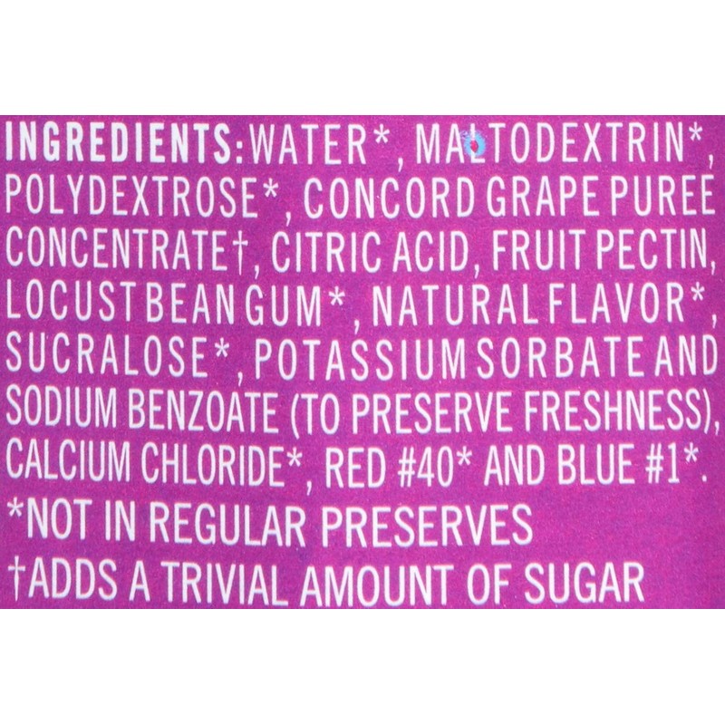 Polaner Sugar Free with Fiber, Grape Jam, 13.5 Ounce