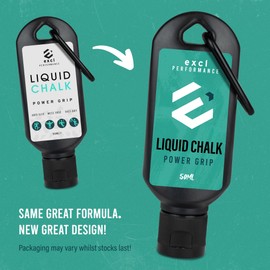 excl Liquid Chalk For Climbing, Sports, Gym, Weightlifting, Pole Dancing. Ultimate Power Grip & Sweat-Free Hands (50ml)