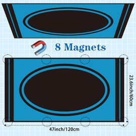 Glooglitter 6 Pcs Fluorescent Light Cover for Ceiling Lights Classroom Magnetic Filters Cubicle Shade 4 x 2 Feet for Ceiling School Home Office Hospitals Drop Lamp Decor Back to School