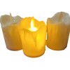 12 Velas Luz Led Ámbar Derretidas Navidad Halloween 9cm