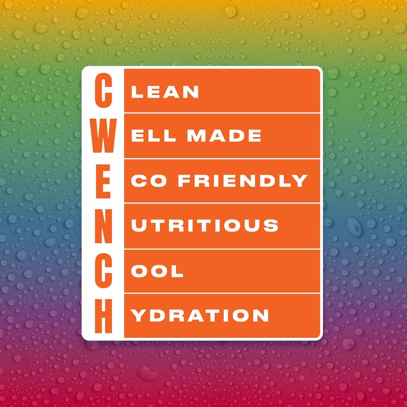 CWENCH HYDRATION Ready to Drink Rainbow Swirl 12x16.9oz