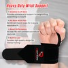 Weightlifting Wrist Wraps - Professional Grade with Thumb Loops -