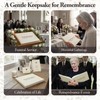 Condolence Book, Funeral Guest Book, in Loving Memory, 120 Blank