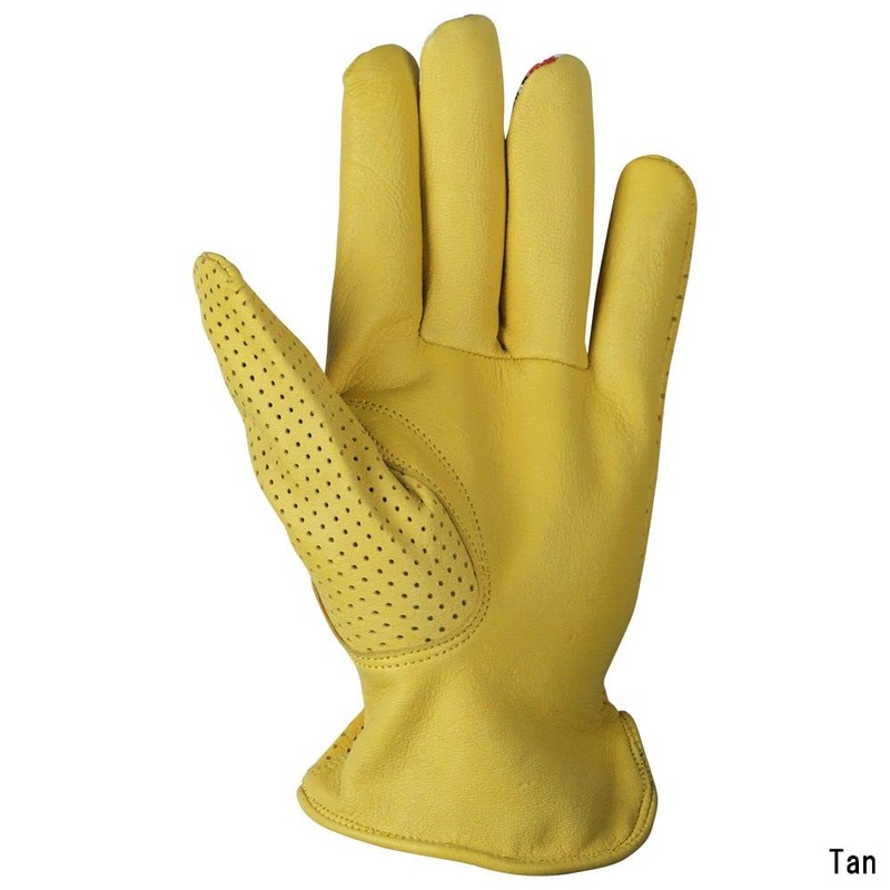 JAM'S GOLD JGG-1023 ANARCHY Leather Mesh Gloves, tan