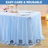 Wish Care 1 Pack Blue Table Cloth for Rectangle Tables,