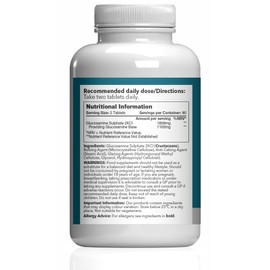 Simply Supplements Max Strength Glucosamine Sulphate 2KCl | Supports Active Lifestyles | 1858mg per Serving | Marine Sourced | 360 Tablets = 6 Months' Supply | Manufactured in The UK in Accordance with GMP Standards