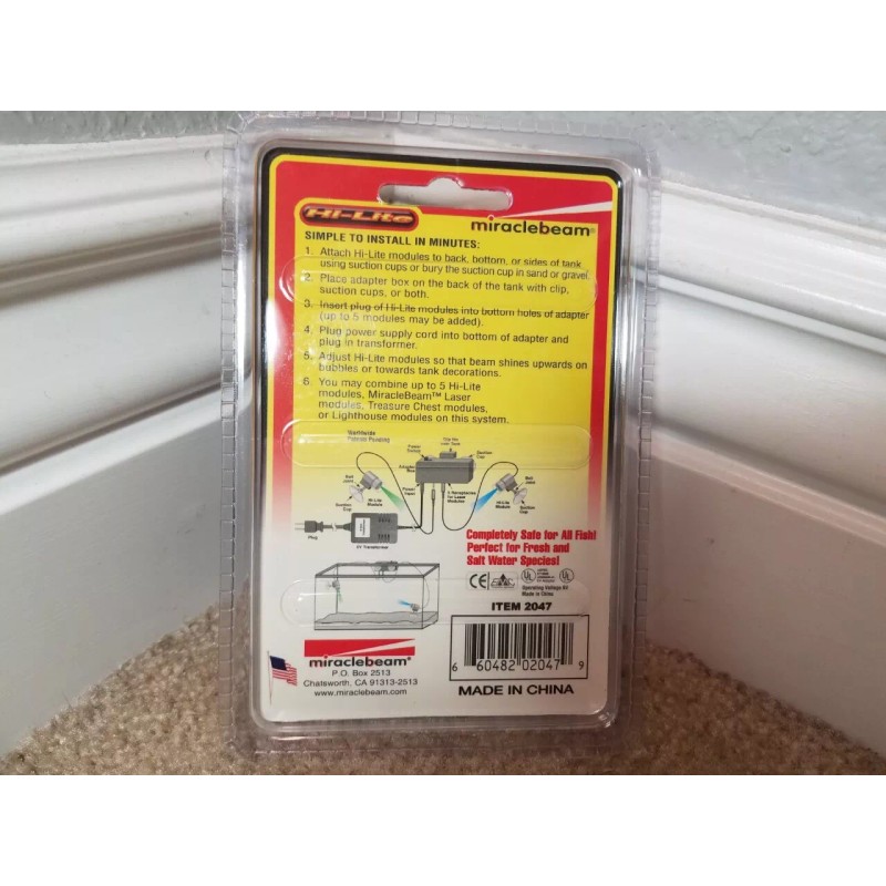 MIRACLEBEAM HI-LITE MODULE AQUARIUM UNDERWATER LIGHT PURPLE, 2047, NEW